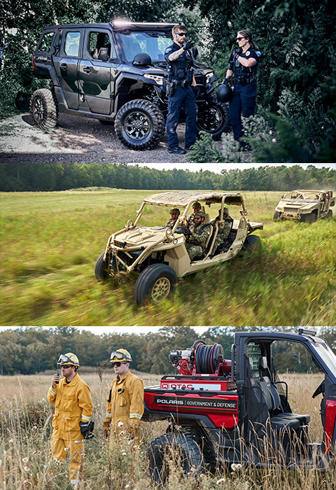 Law Enforcement, Military and Fire & Rescue vehicles in action.