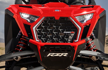Bumper installed on a Polaris RZR Pro R side-by-side.