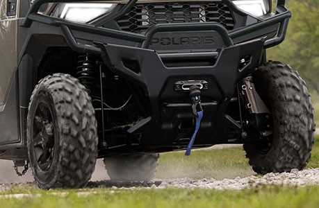 A Polaris RANGER CREW 600 NorthStar UTV with a winch installed on the front end.