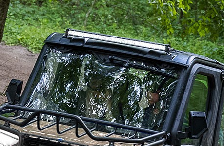 A lightbar installed on a Polaris RANGER 600 NorthStar UTV.