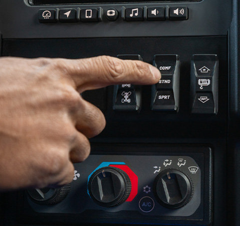 Button for user-selectable drive modes on a 2027 Polaris XPEDITION XP side-by-side.