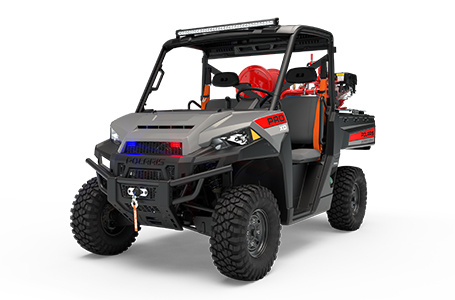 Polaris pro xd full-size diesel with the basic firefighting package installed