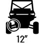 12 inches of suspension travel.