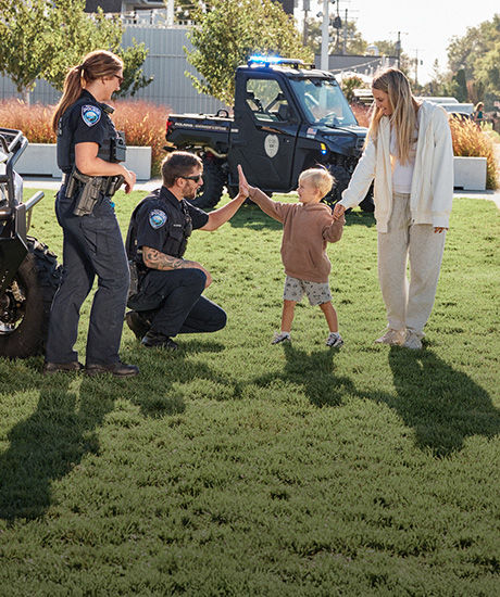Polaris RANGER UTV with law enforcement package for Crowd Control uses.