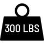 300 lbs. of available box capacity.
