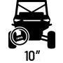 10-inches of suspension travel.