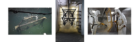 Wash, E-Coat and paint application process at the Polaris factory in Roseau, MN.