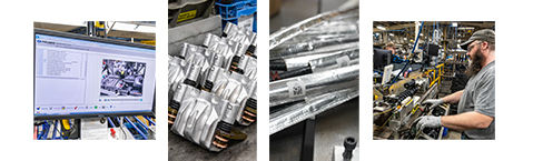Sub-Assembly process at the Polaris factory in Roseau, MN.
