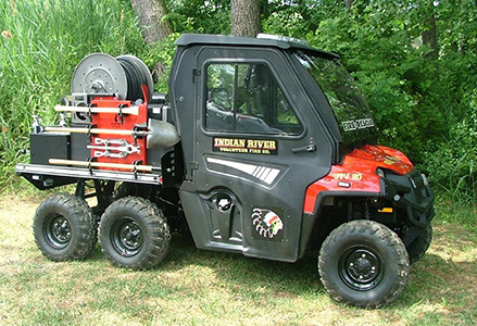 Indian River volunteers fire company with a Polaris RANGER