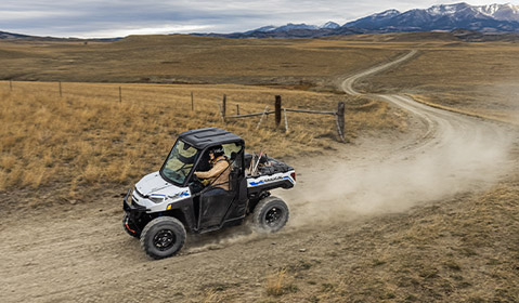 Ranger XP Kinetic racing through the road
