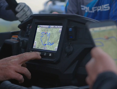 Detailed view of a Ride Command screen display
