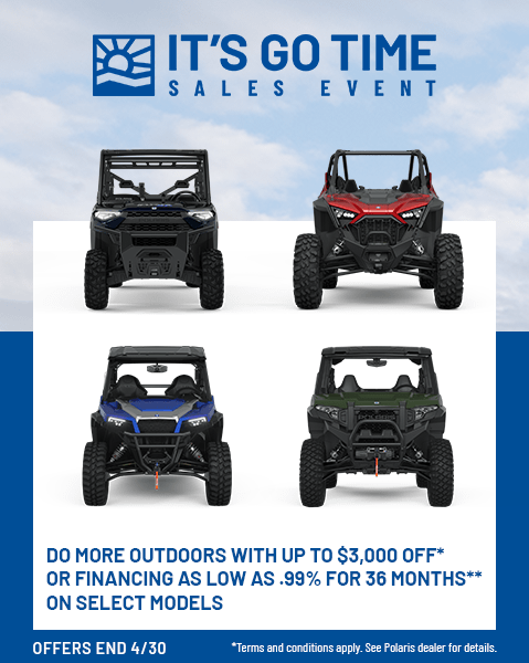 Polaris Off Road Special Offers It s Go Time Off Road Sales Event