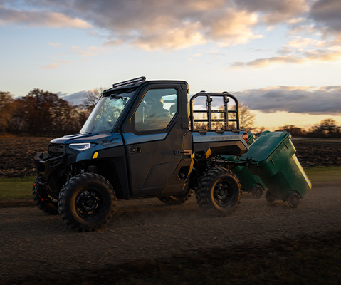 polaris side by side 4 seater enclosed