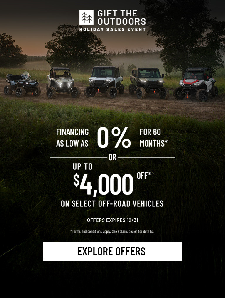 Off-Road Vehicles (ORV): Polaris SxS, UTVs, ATVs & Four Wheelers