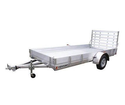Close-up angle on a Polaris Open trailer.