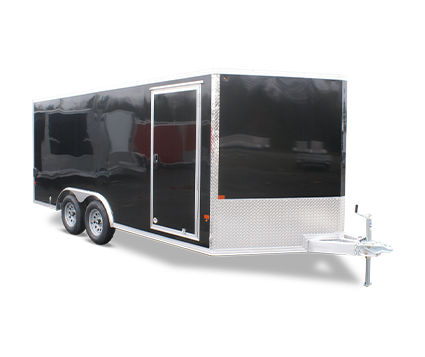 Close-up angle on a Polaris Enclosed trailer.