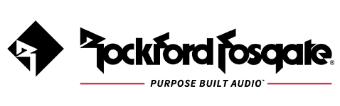Rockford Fosgate® Premium Audio Systems logo.