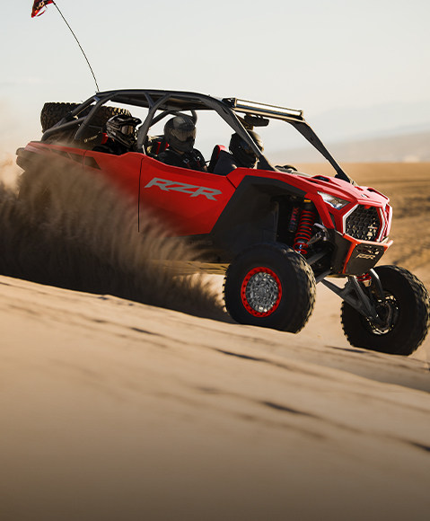 Explore Polaris vehicles for desert & dune riding.