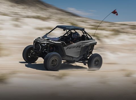 DYNAMIX safeguarding a Polaris RZR from bottoming out.