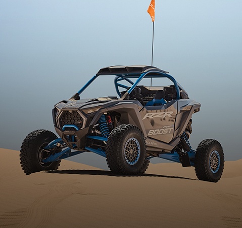 Explore the All-New RZR Pro R Boost sport side-by-side.