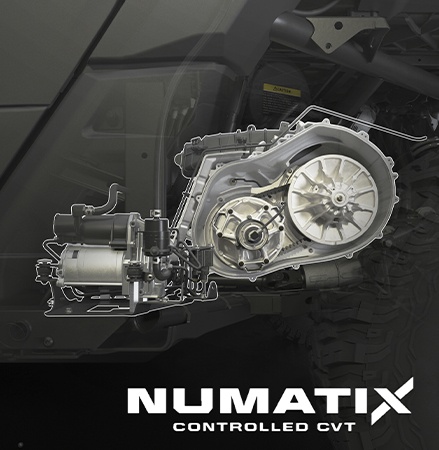 All-New NUMATIX Controlled CVT exclusive to Polaris XPEDITION Performance side-by-sides.