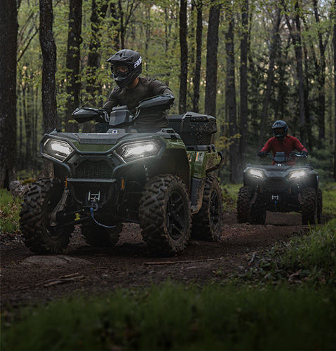Explore trail riding quads.