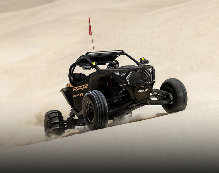 Explore accessories from the RZR Pro R Dune Package.