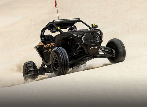 DYNAMIX safeguarding a Polaris RZR from bottoming out.