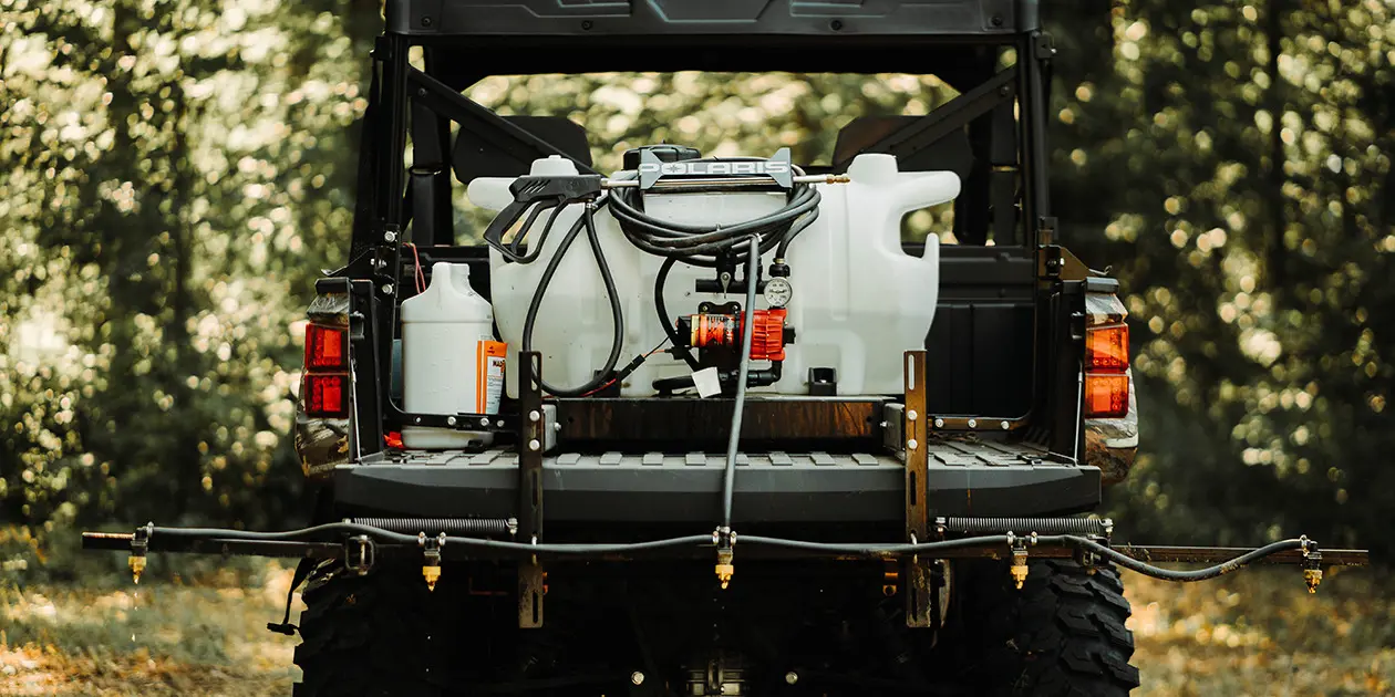 Rear View of Ranger XP 1000 at work