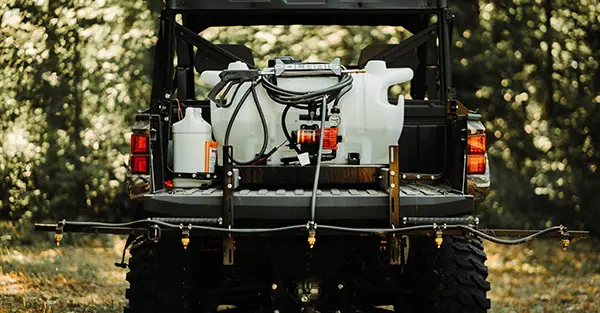 Rear View of Ranger XP 1000 at work