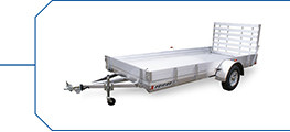 Open Trailers for hauling shorter distances.