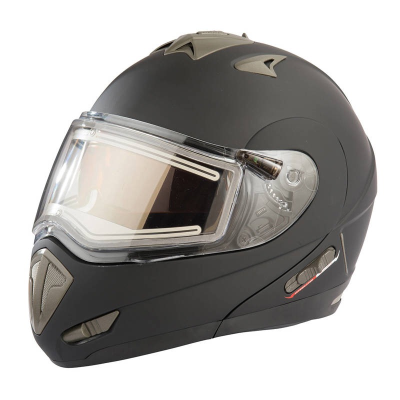 Modular 1.0 Adult Helmet with Electric Shield, Black Polaris Snowmobiles