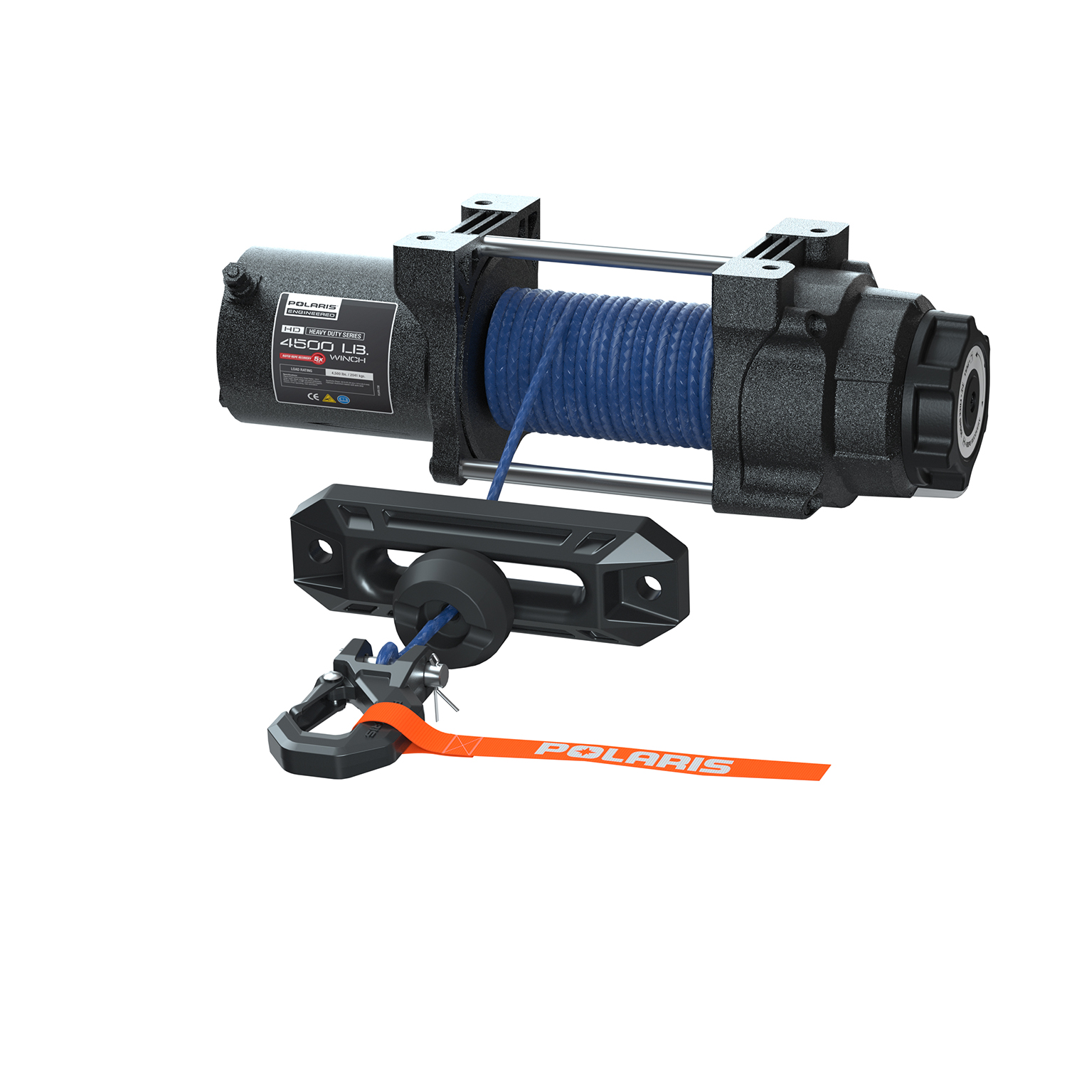 Polaris PRO HD 4,500 lb. Winch with Rapid Rope Recovery