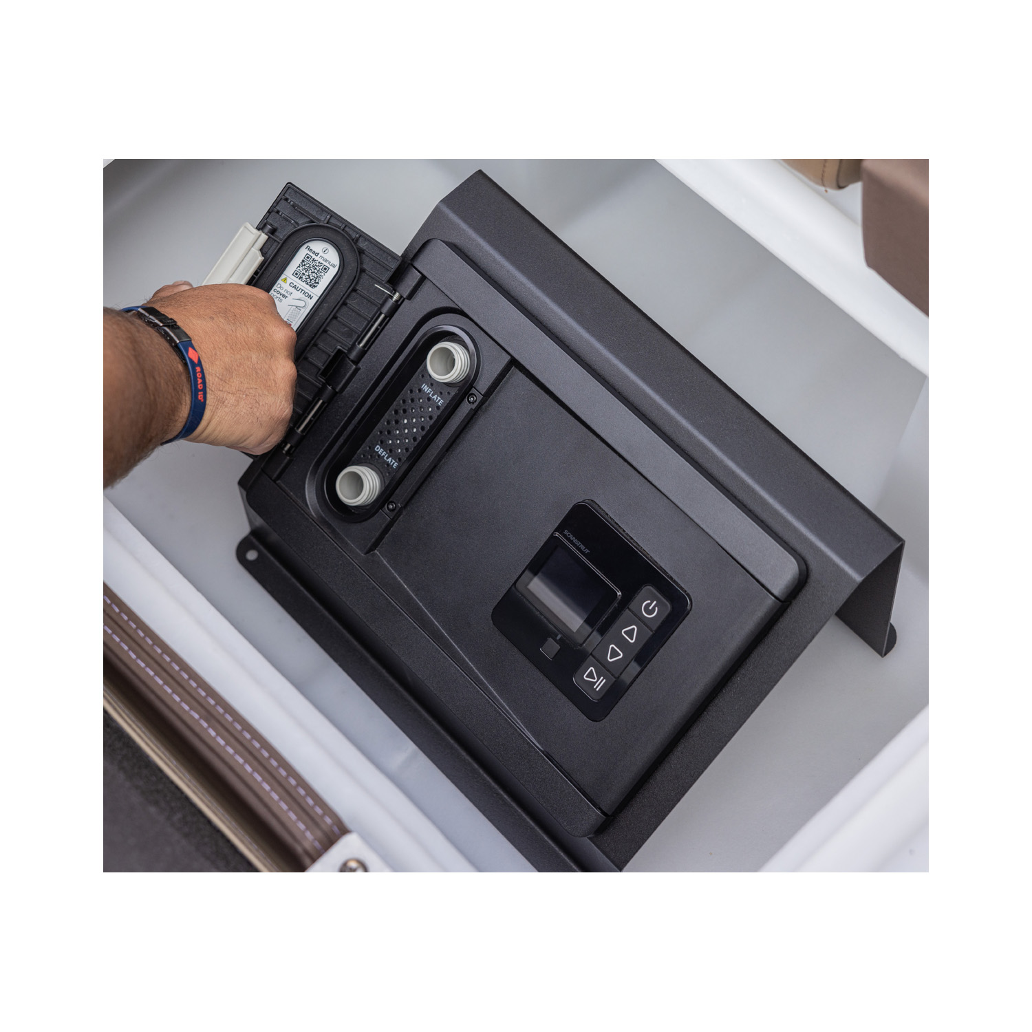 Atmos Underseat Electric Air Compressor | Bennington