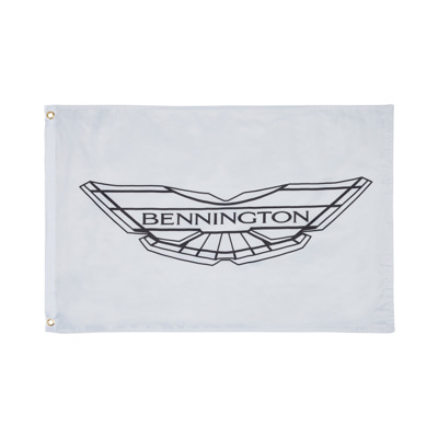 Bennington Flag, 12 in. x 18 in., White
