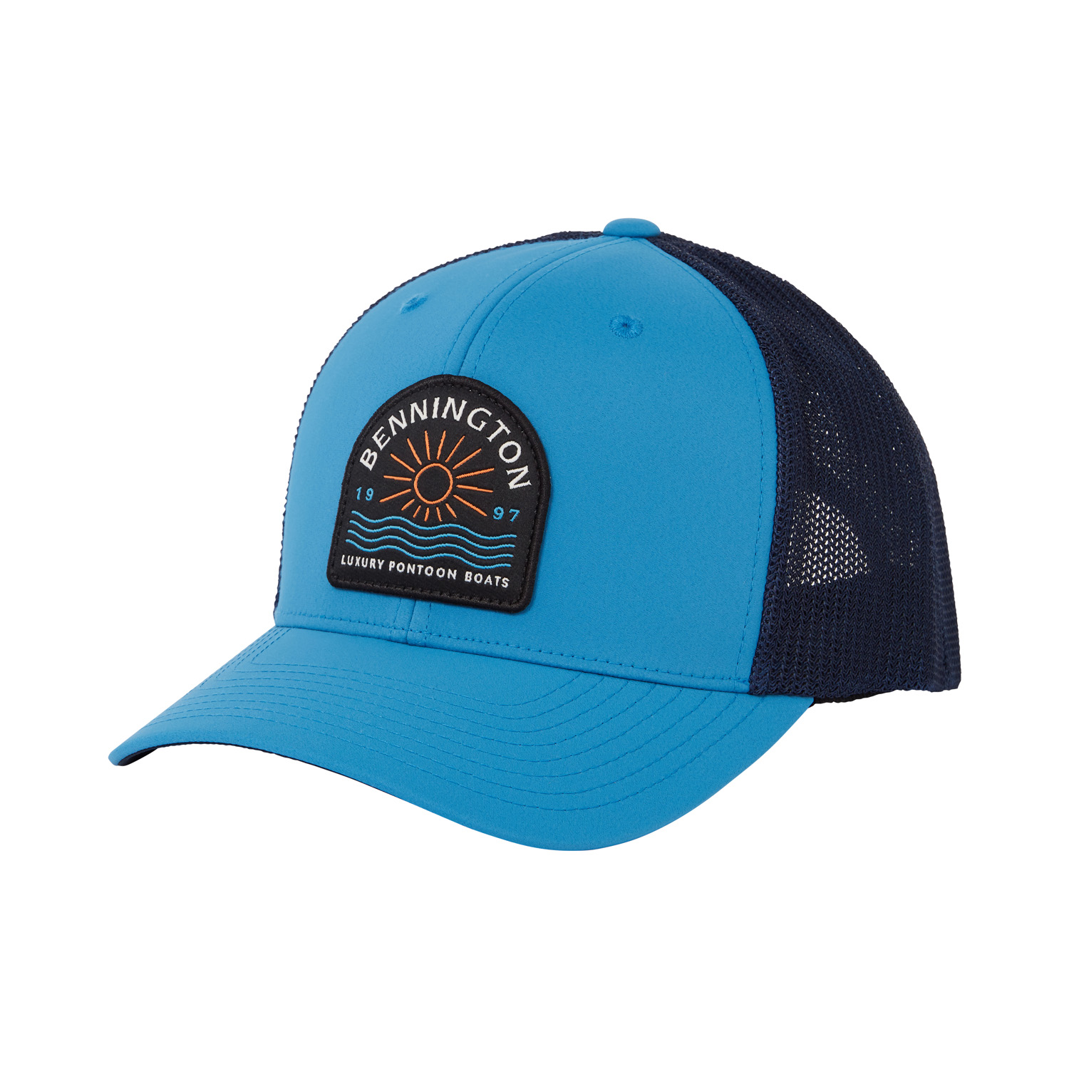 Sun Trucker Cap, Blue | Bennington