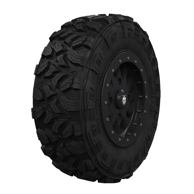 Pro Armor® Wheel & Tire Set Harvest & Halo, Matte Black, 30x10R15