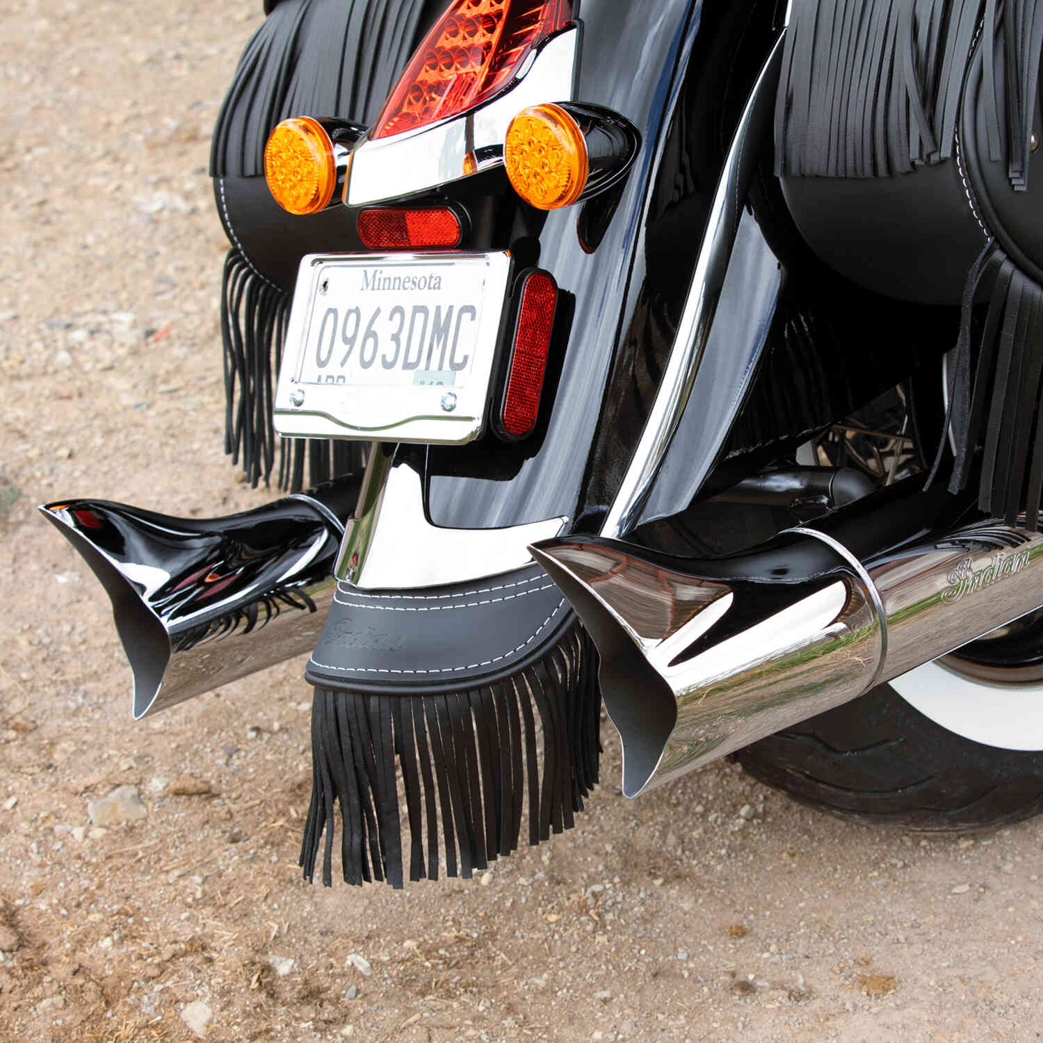 Fish Tail Exhaust Tips, Pair Indian Motorcycle