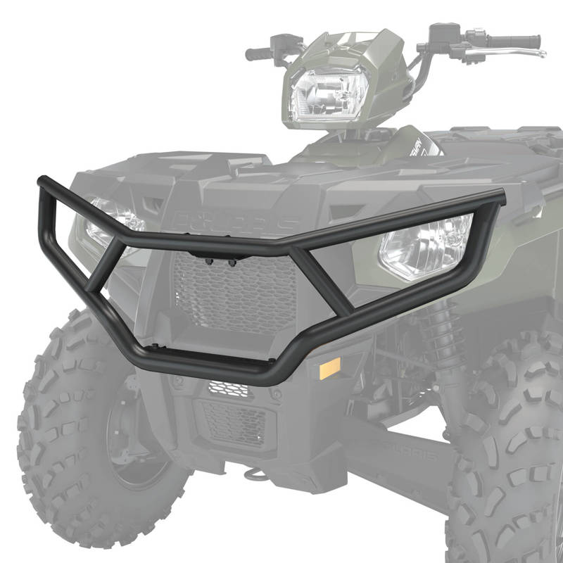 1 25 In Diameter Steel Front Brush Guard With Lighting Mounts Black Polaris Sportsman