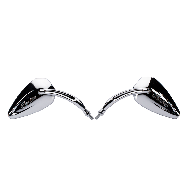Pair Of Chrome Motorcycle Mirrors – 10mm Right-Hand Thread – Fits Kawasaki & Honda