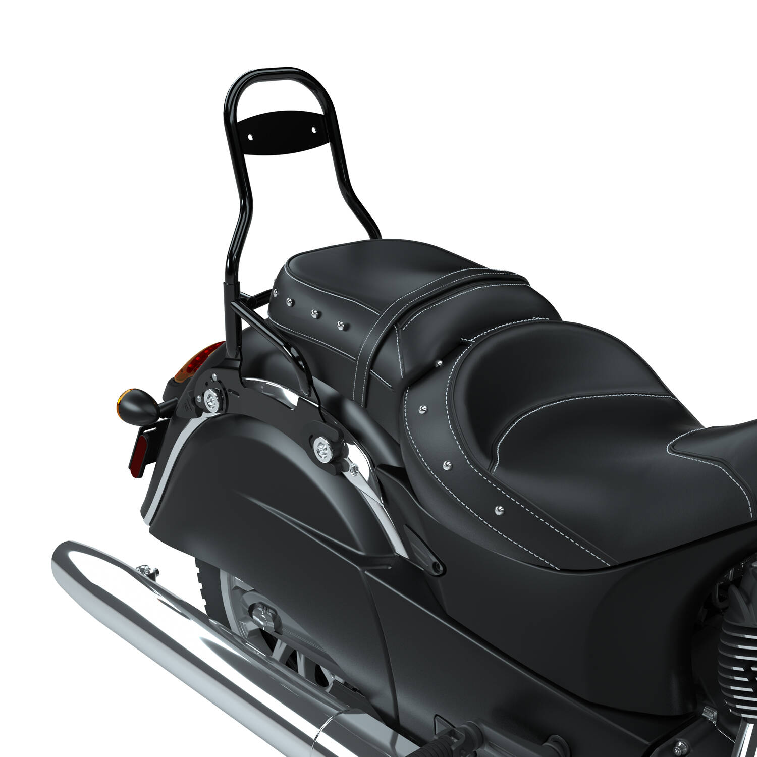 Steel 12 in. Quick Release Passenger Sissy Bar Indian Motorcycle