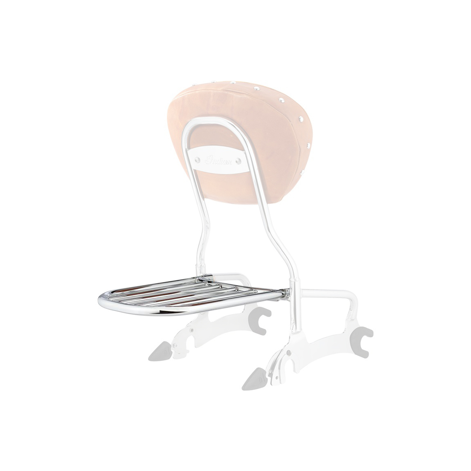 TCMT 12" Backrest Luggage Rack Sissy Bar – Fits Indian Chief Classic/Vintage 2014-18