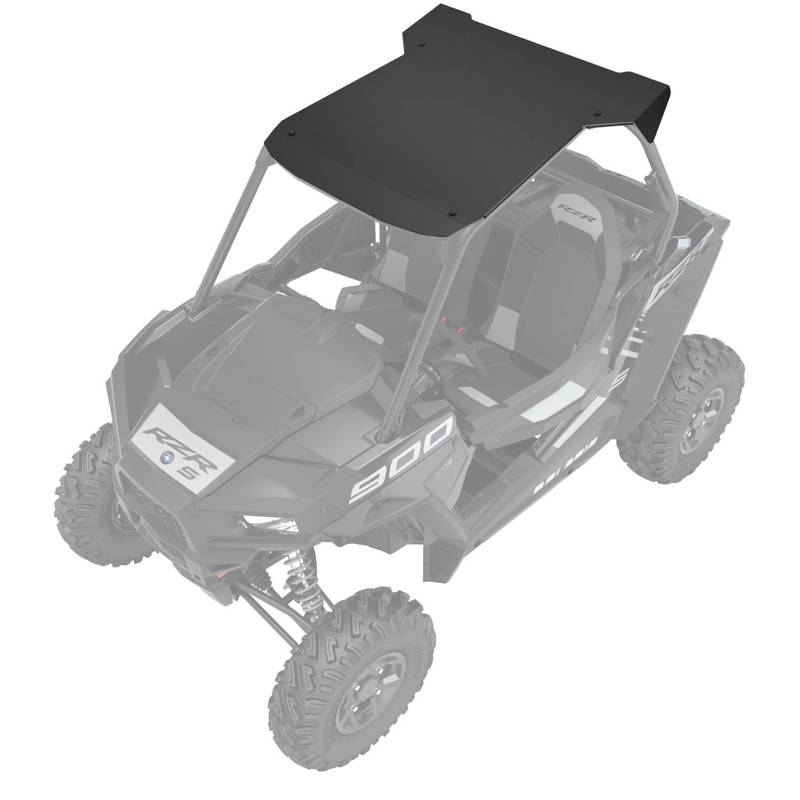 Aluminum 2 Seat Roof Matte Black Polaris Rzr
