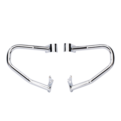 Steel Front Highway Bars in Chrome, Pair