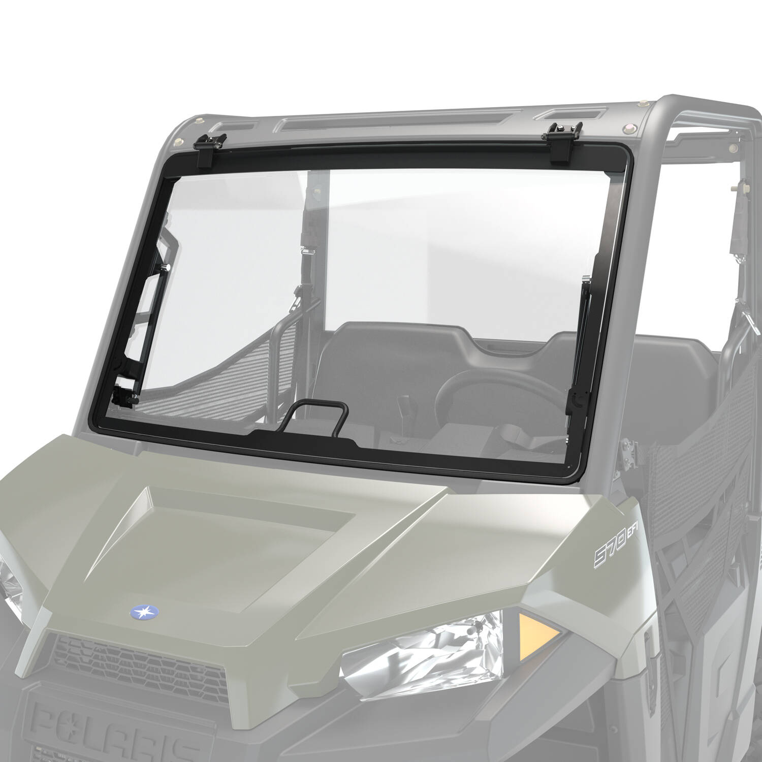 Lock & Ride® Full TipOut Windshield Glass Polaris RANGER ENCA