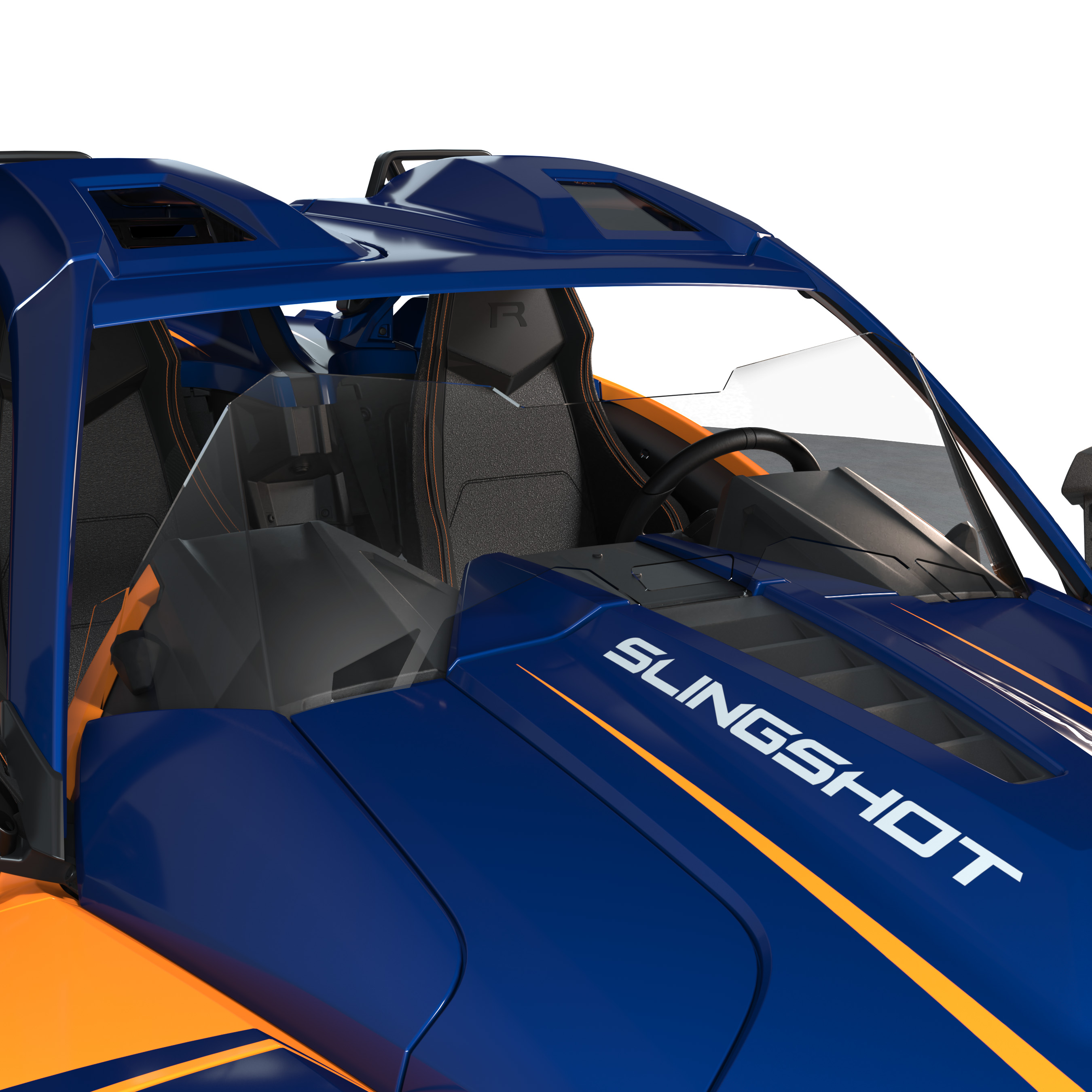 Ripper Series Wind Deflector - Tall Clear | Polaris Slingshot