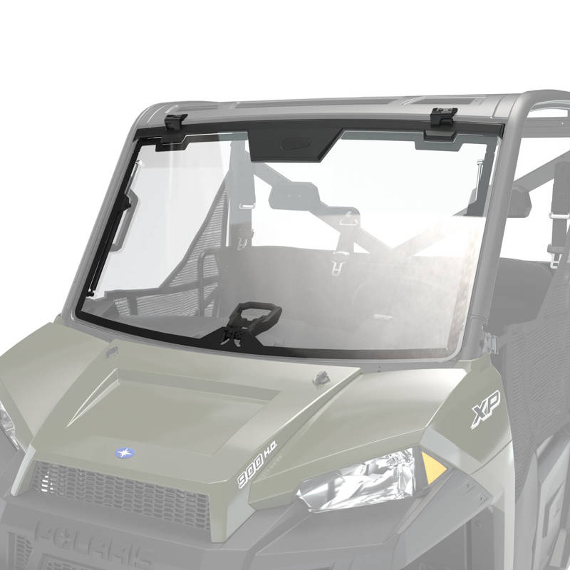 Glass TipOut Full Windshield with Three Positions, Clear Polaris RANGER