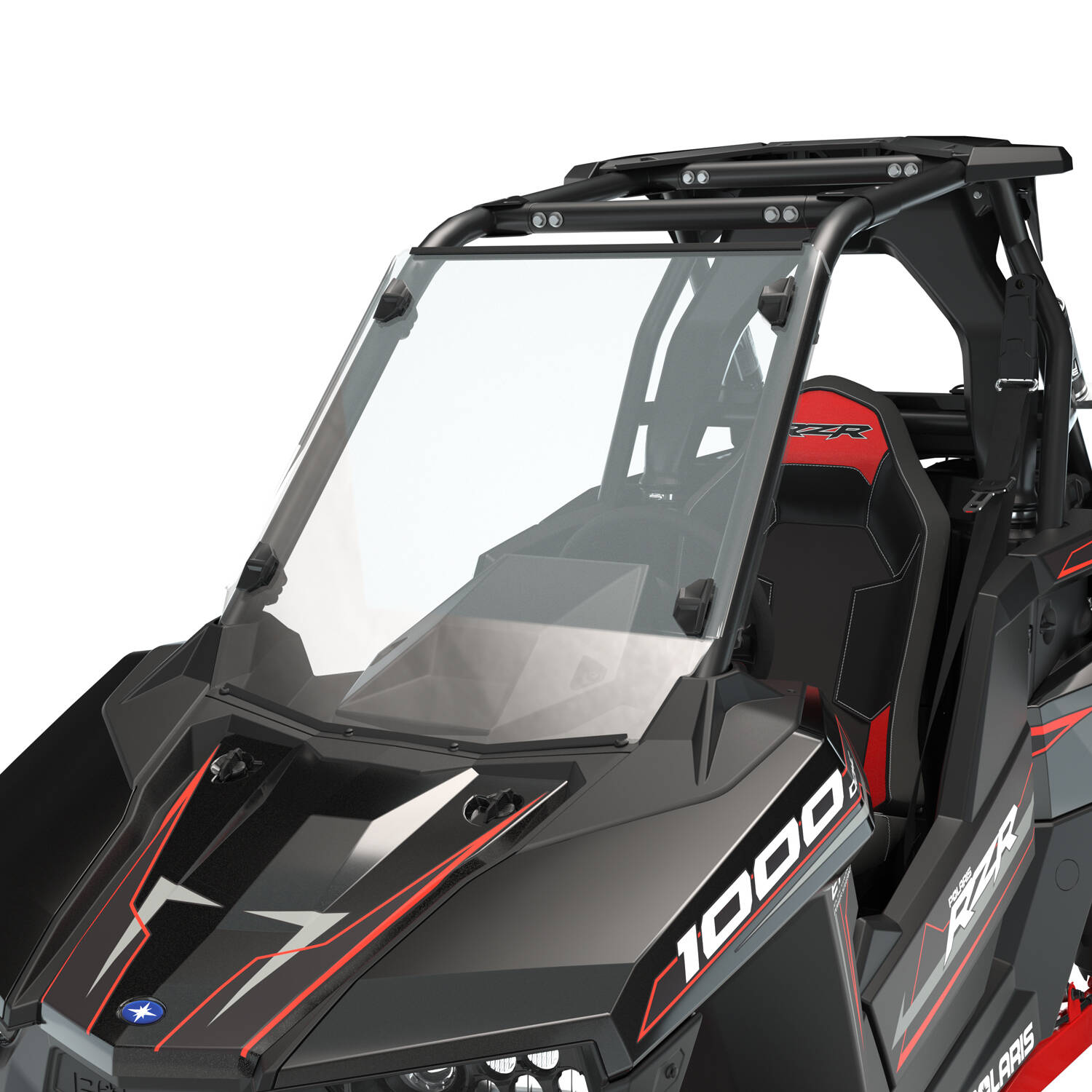 Lock & Ride Full Windshield - Hard Coat Poly | Polaris RZR