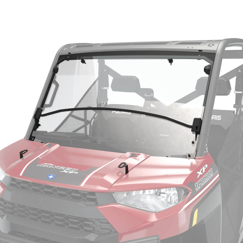 Polycarbonate Flip Down Full Windshield Clear Polaris Ranger