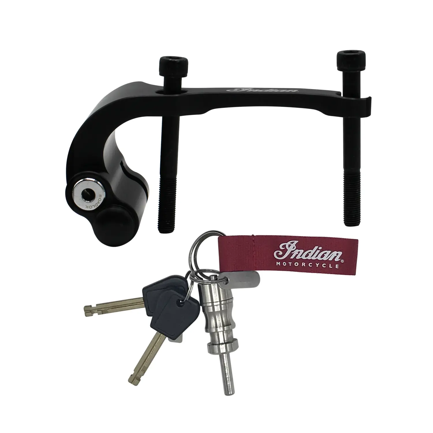 Front Wheel Disc Lock, Black Indian Motorcycle
